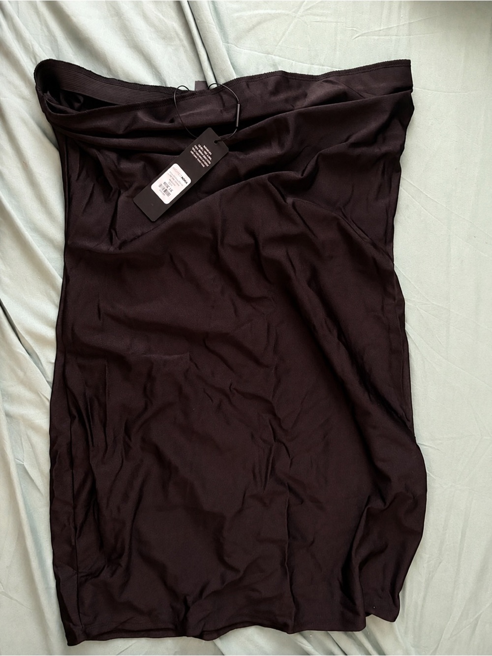 NWT Fashion Nova Black Strapless Mini Dress 1X